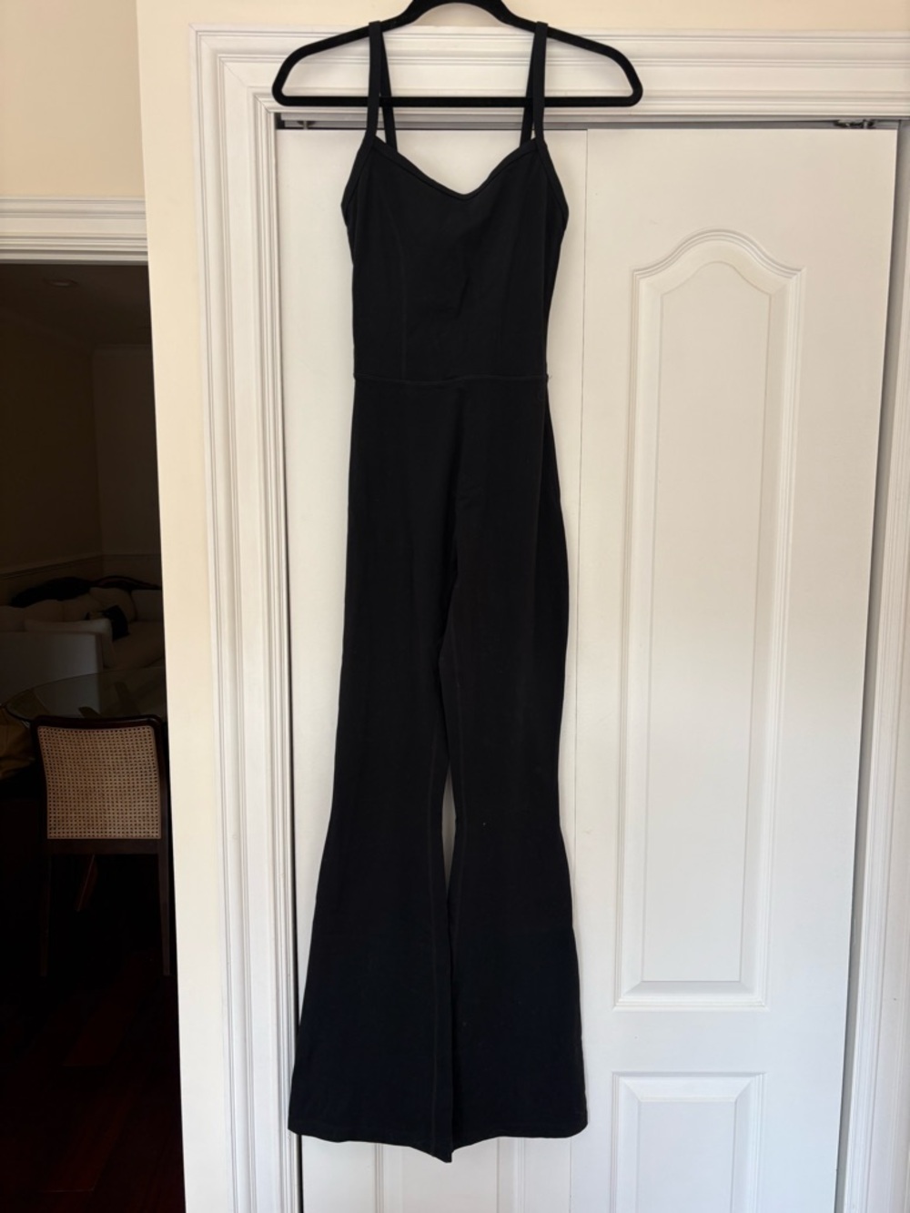 SET Active Black Sleeveless Wide-Leg Jumpsuit with Adjustable Straps
